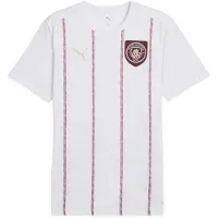 Puma T-shirt à manches courtes Manchester City FC d'avant-match, blanc, taille M