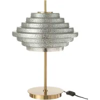 J-Line Lampe de table Led Or Métal/Verre Fumé