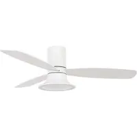 Beacon Ventilateur blanc avec lampe Flusso Ø132cm