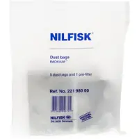 Nilfisk Lot de 5 sacs papier + préfiltre - - 22198000 -