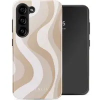 Selencia Coque arrière Vivid Samsung Galaxy S23 - Desert Waves Beige