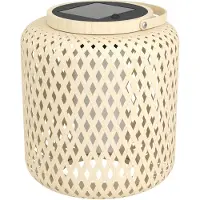 Eglo Lampe de table solaire Marliano diamants en rotin