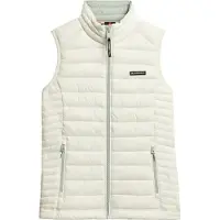 Superdry Femme Gilet Matelassé Fuji Lite Coupe Ajustée Gris Taille: 34