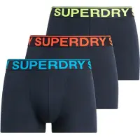 Superdry M3110450b Trunk Boxers 3 Units Bleu XL Homme