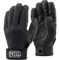 Petzl - Gants d'assurage et de rappel - Cordex Noir en Nylon - Taille S