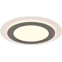 TRIO Plafonnier LED rond avec télécommande MORGAN argenté 42 W, nuances de blanc, 5600 lm, métal, dimensions : 45 x 45 x 45 cm, IP20,