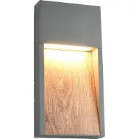 TRIO Applique murale design Salmon Gris avec bois