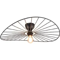 RL LIVE YOUR LIGHT REALITY CHAPEAU - Plafonnier - Noir mat - excl. 1x E27 40W