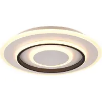 Reality Plafonnier LED rond avec télécommande JORA, blanc et noir, 46 W, nuances de blanc, 5400 lm, métal, dimensions : 6,5 x 41 x 41 cm, IP20, RL
