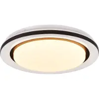 TRIO Plafonnier blanc Cartida blanc avec du noir