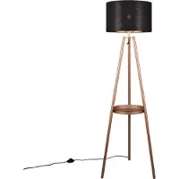 TRIO Lampadaire noir or