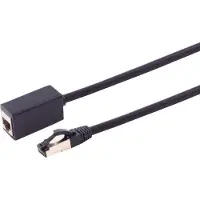 S-Impuls 08-44015 Câble réseau Noir 0,5 m Cat8.1 S/FTP (S-STP) (08-44015)