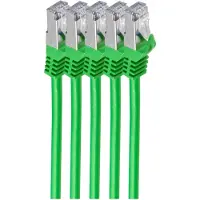 Shiverpeaks BS75511-0.25G-SET5 RJ45 Patchkabel S/FTP, Cat7 VE5, 0,25m grün