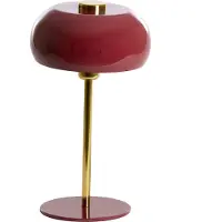 Light & Living Lampe de table Surin Ø 23cm - bordeaux brillant avec or
