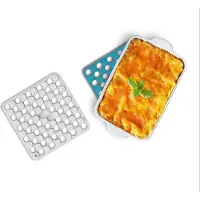 Joseph Joseph Dessous de Plat / Verre Joseph Joseph Duo Silicone Trivets Bleu/Blanc (2-Pièces)