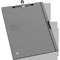 Hamelin pour Business, étui à écriture, en PP, clip gris avec boucle de suspension et porte-stylo, sangle (A4, 1x)