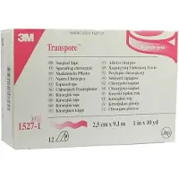 3M Transpore Sparadrap chirurgical 2,5 cm x 9,15 m 12 pc(s) Pansement(S)