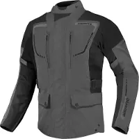 Bogotto Azury 2in1 veste textile imperméable pour moto, noir/gris, 4XL