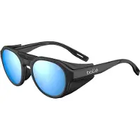 Bolle - Lunettes de soleil polarisées - Ascender Black Matte - Sky Blue Polarized en Nylon - Noir
