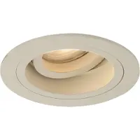 QAZQA Ensemble de 6 spots encastrables modernes beiges GU10 50mm orientables et inclinables - Chuck