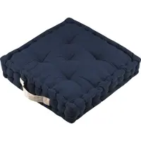 Stof Coussins Stof Epais coussin de sol en coton uni Marine femme || Taille Unique
