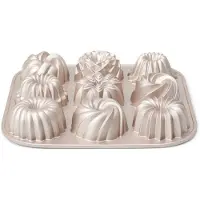 Patisse Muffinbackform Gugelhupf 9er, Moule à gâteau, Rose