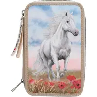 Miss Melody Pochette de plumes à 3 compartiments Miss Melody POPPY SAND : beige Assortiment de couleurs : beige