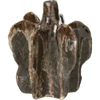 J-Line Vase naga ceramique marron/noir small