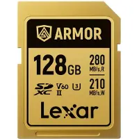 Lexar Professional Gold Armor Carte SD UHS-II V60 R280/W210 MB/s IP68 - 128GB