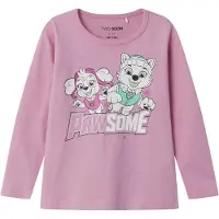 TWO SOON T-Shirt 'Paw Patrol' bleu clair / rose / blanc