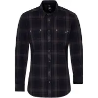 Spieth & Wensky Chemise folklorique 'Fetan' bleu foncé