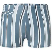 Schiesser Maillot de bain ' Ocean Swim ' marine / bleu-gris / blanc