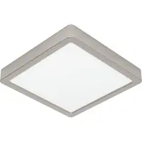 Eglo Lumière LED de plafond Fueva 6 Carré - Acier inoxydable - 22x22cm