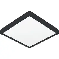 Eglo Lumière LED de plafond Fueva 6 Carré - Noir - 29x29cm