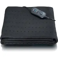 Oks Couverture chauffante 80x150cm 55-60W Noir -