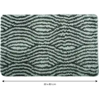 MSV Tapis de bain - 50x80cm - Wave Gris