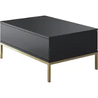 Skye Decor , Lord - Anthracite, Gold, Couchtische, Anthrazit, 90 x 40 x 60 cm