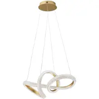 Lyora Suspension Medora Curl doré 75cm