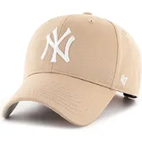47 Brand Unisexe, Casquette, Adjustable Cap - MLB BASIC New York Yankees khaki, Beige, (Taille unique)