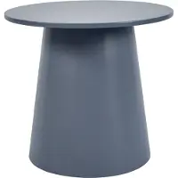 En.casa Table basse 'Nyd' ronde MDF 40 x Ø44 cm gris-bleu