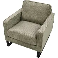 Beliani Fauteuil Vind Ii Velours Côtelé Vert