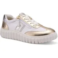 Tamaris Femmes, Baskets, COMFORT Essentials Dames Sneakers - GOLD/SILVER - Maat 42, Or, Argent, (42)