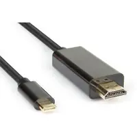 Hamlet XVAUC-HDM4K20 Adaptateur de câble vidéo 2 m USB type-C HDMI type A (standard) Noir