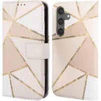 IMoshion Étui de télephone portefeuille Design Samsung Galaxy S24 - Beige Graphic
