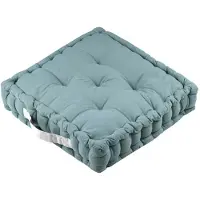 Stof Coussins Stof Epais coussin de sol en coton uni jade femme || Taille Unique