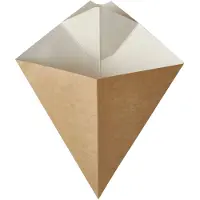 Papstar Coin à tremper, Contenant à usage unique, Marron