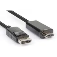 Hamlet XVCDP-HDM18 Adaptateur de câble vidéo 1,8 m DisplayPort HDMI type A (standard) Noir