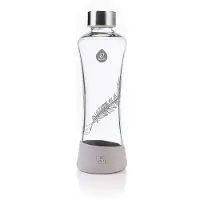 EQUA Glass bouteille d'eau en verre teinte/couleur Feather 1 pcs