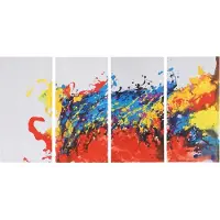 MCW Peinture à l'huile Wave réalisée à la main