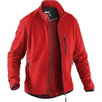 Kübler Fleecejacke Mittelrot S